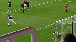 Mark Noble scores a penalty for West Ham by Ben Sutherland, on Flickr